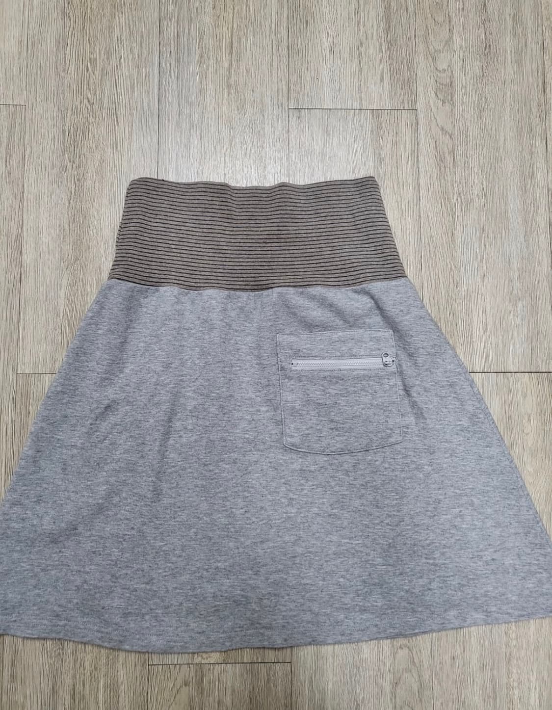 코이세이오 038 STRIPE SKIRT MELANGE GREY 상품이미지3