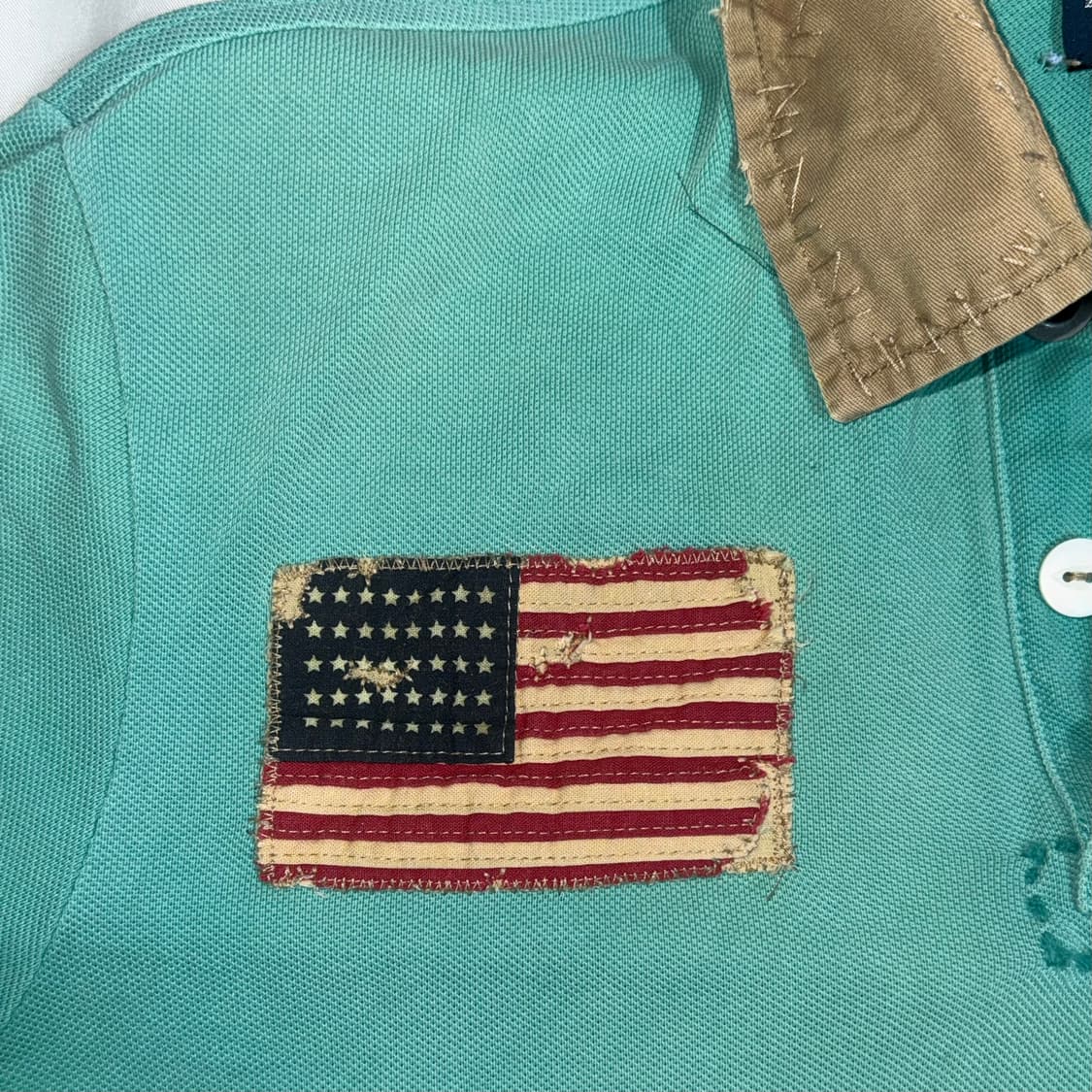 폴로 랄프로렌 성조기 드래곤 반팔 카라티 상품이미지3