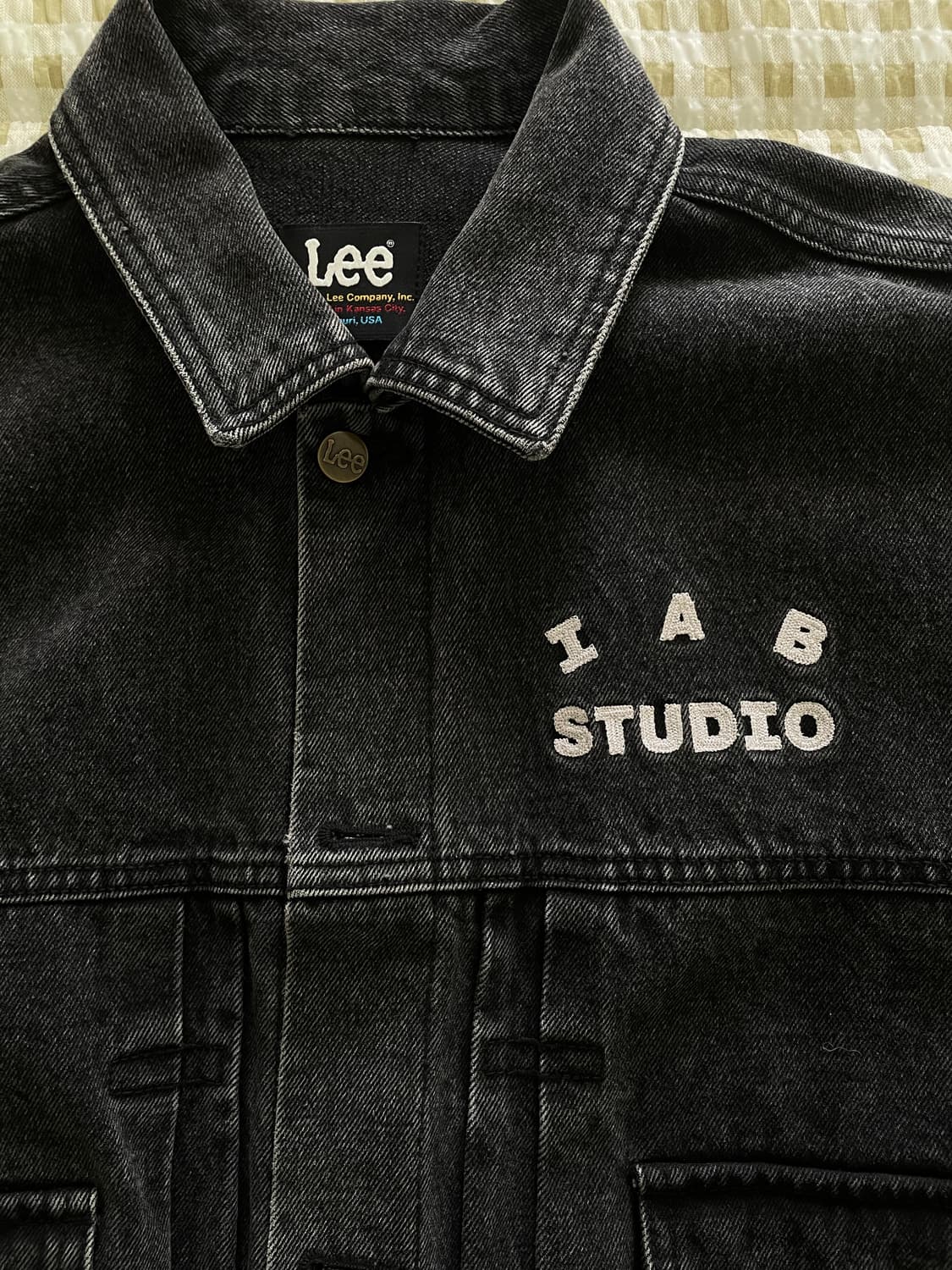iab X lee 흑청 자켓[M]및 흑청바지[28]팝니다. (아이앱리) 상품이미지2