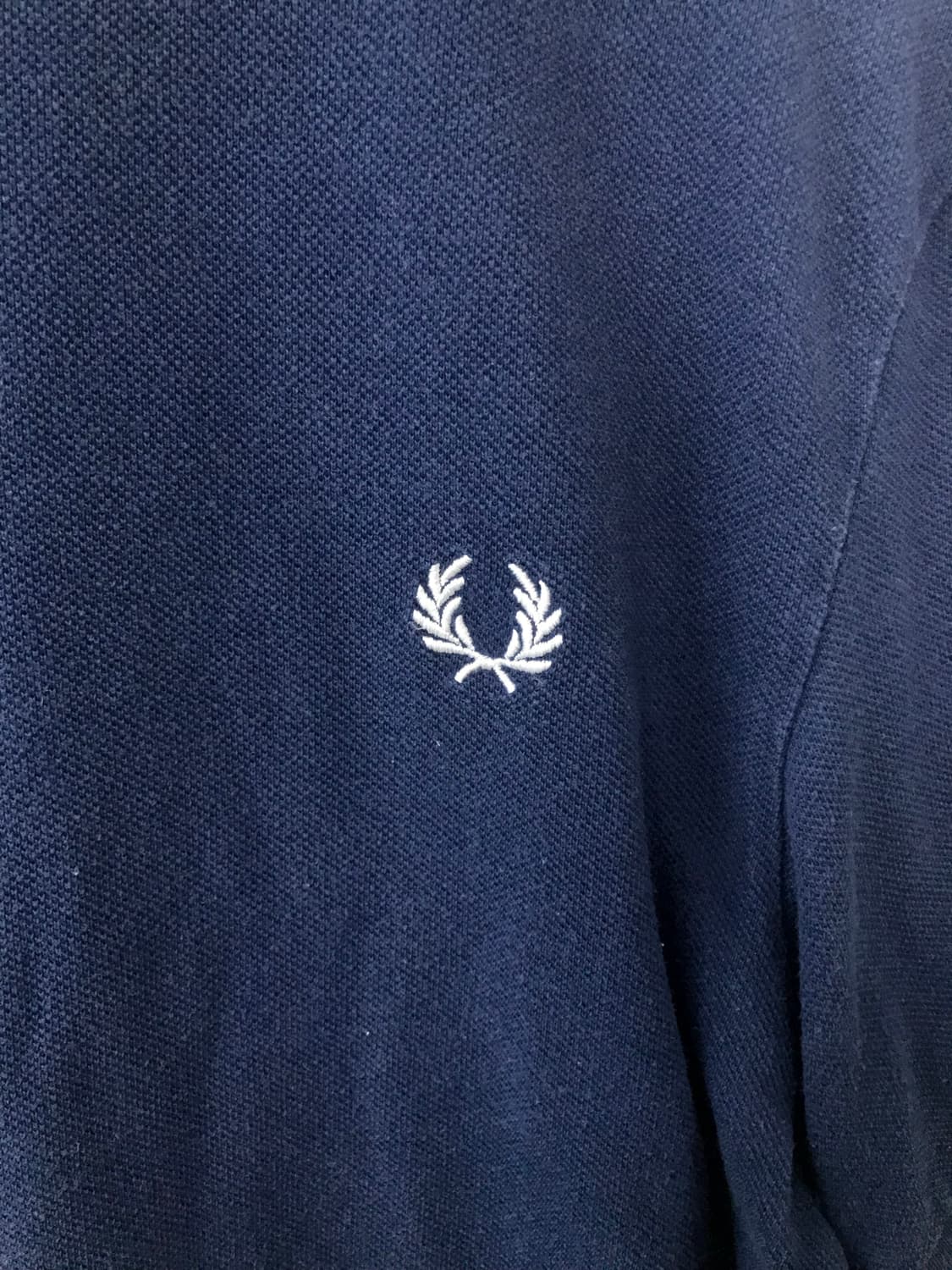프레드페리 월계수 네이비 반팔 코튼 니트 상품이미지3