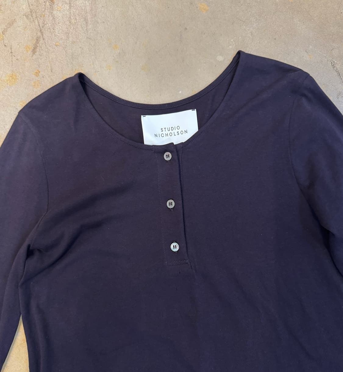 Studio Nicholson basic navy jersey dress 상품이미지4