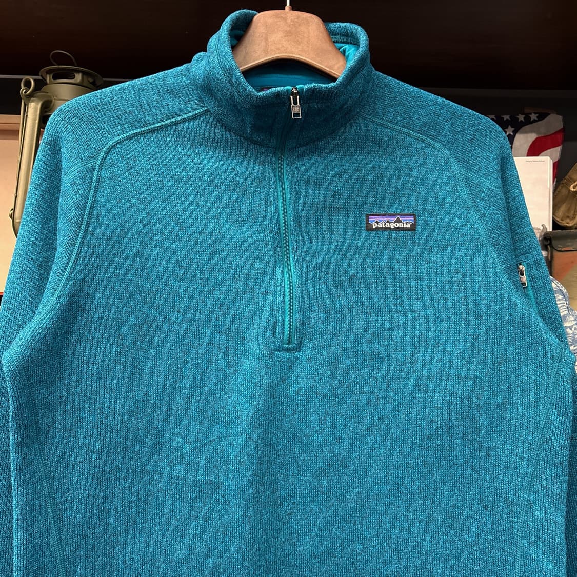파타고니아 베터 스웨터 반집업 풀오버 플리스 아쿠아마린 N886 상품이미지3