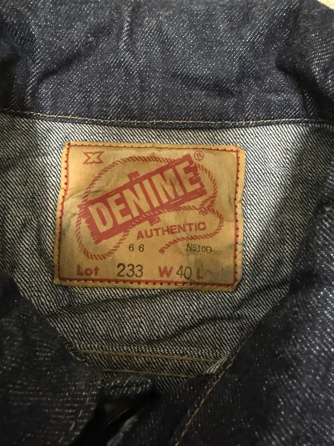 Denime by warehouse 3세대 셀비지 데님자켓 상품이미지2