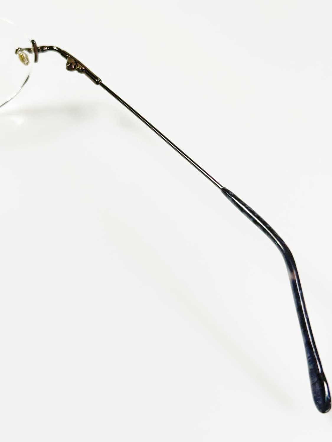 90s WHITE CAT 무테 오벌 메탈 프레임 빈티지 안경 상품이미지7