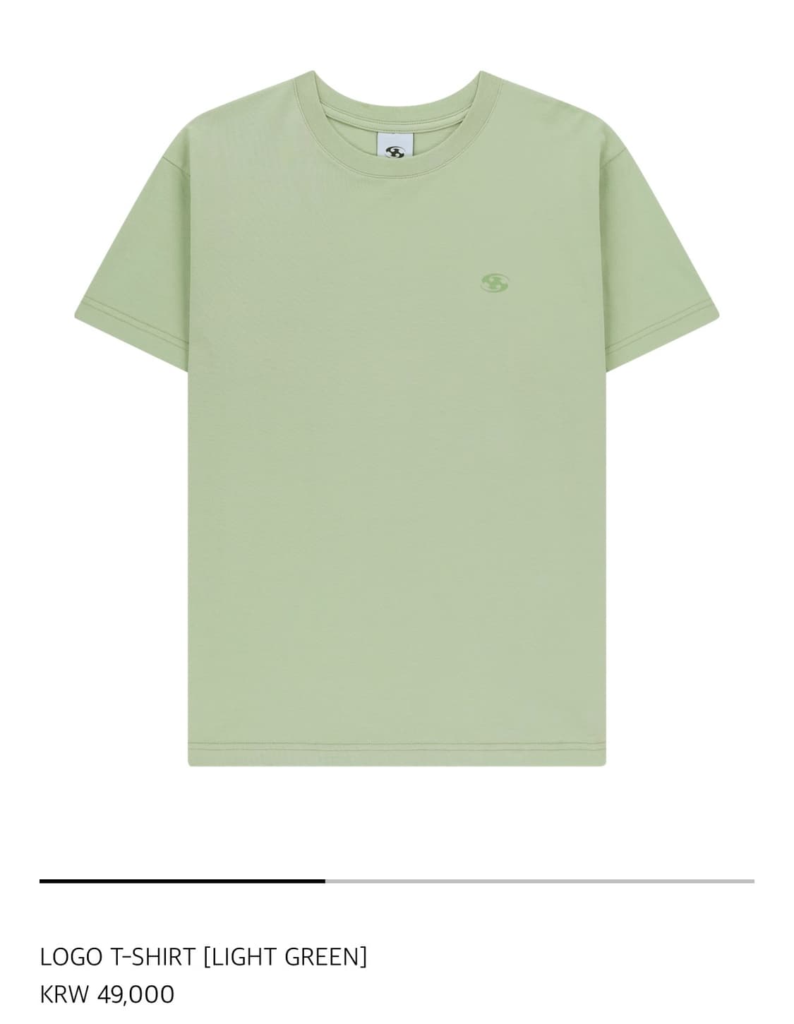 산산기어 25SS 로고 티셔츠 라이트그린 LOGO T-SHIRT 상품이미지1