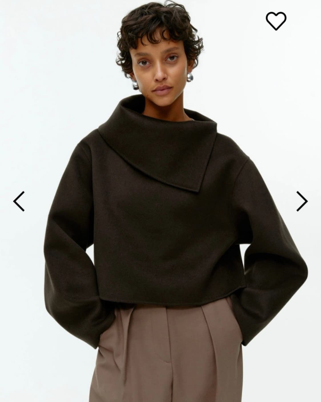 ARKET 아르켓 칼라 더블 페이스 울 스웨터 상품이미지2