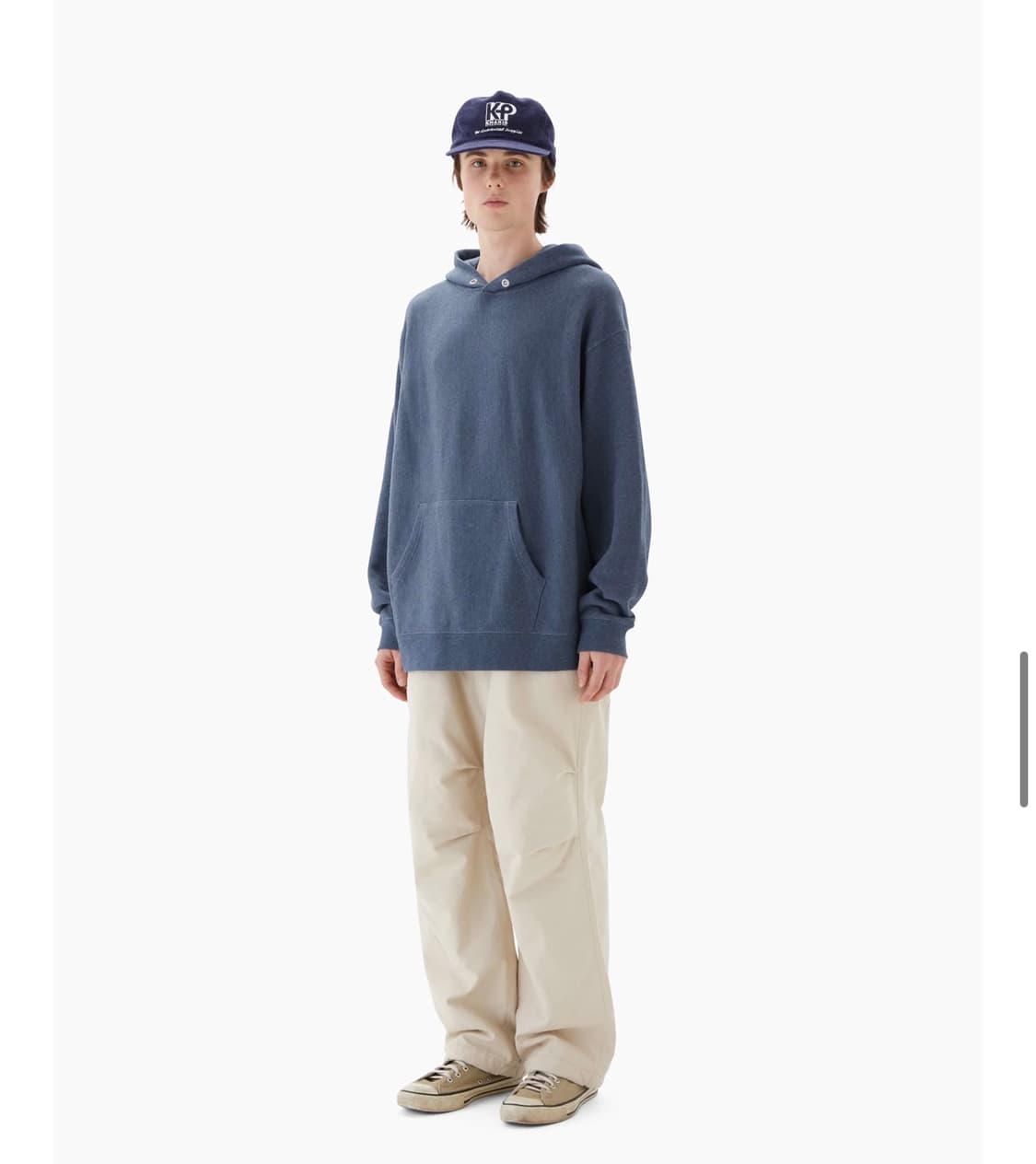 카키스 블루 후디 L (3사이즈 105정도) 상품이미지3