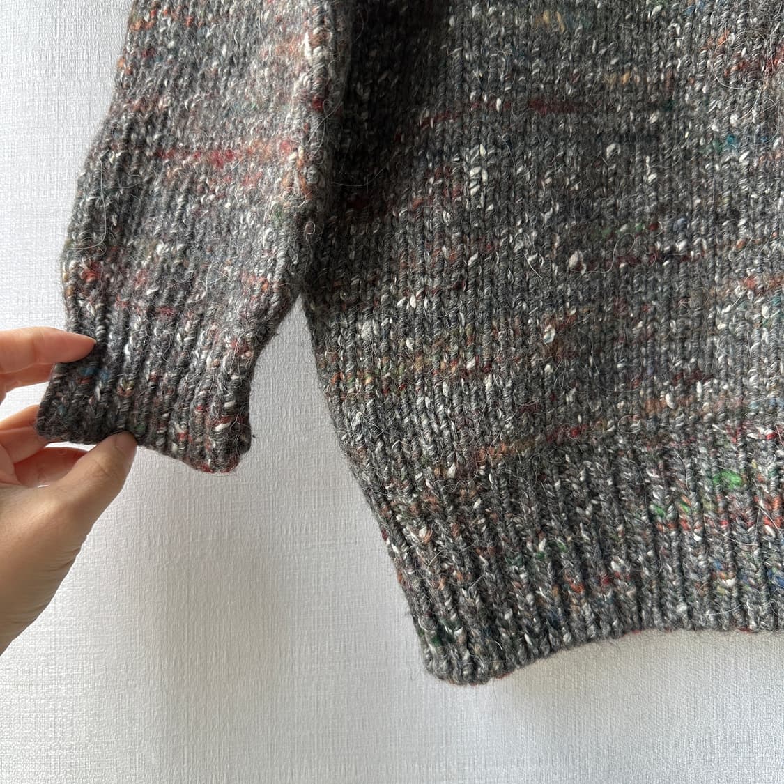 IRO JEANS 이로 진스 17W 울 알파카 실크 브이넥 니트 XS 상품이미지3