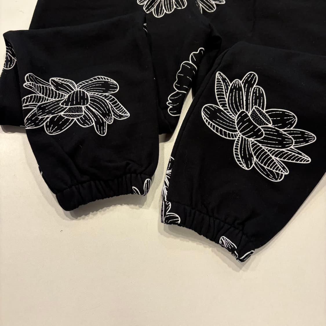 마르디메크르디 블랙 플라워 패턴 트레이닝 바지 팬츠 D734 상품이미지4