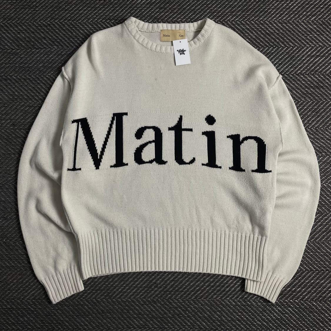 마뗑킴 빅로고 박시핏 니트o 3465 상품이미지1