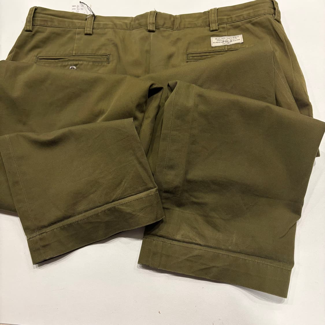 [36x34] 폴로 랄프로렌 카키색 면바지 팬츠 B863 상품이미지4