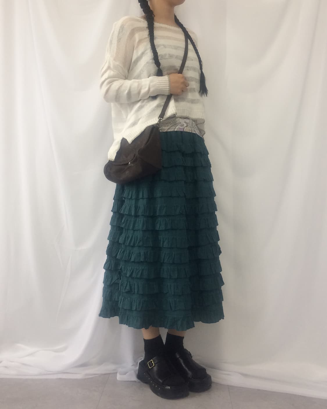 Frill layer long skirt 상품이미지4