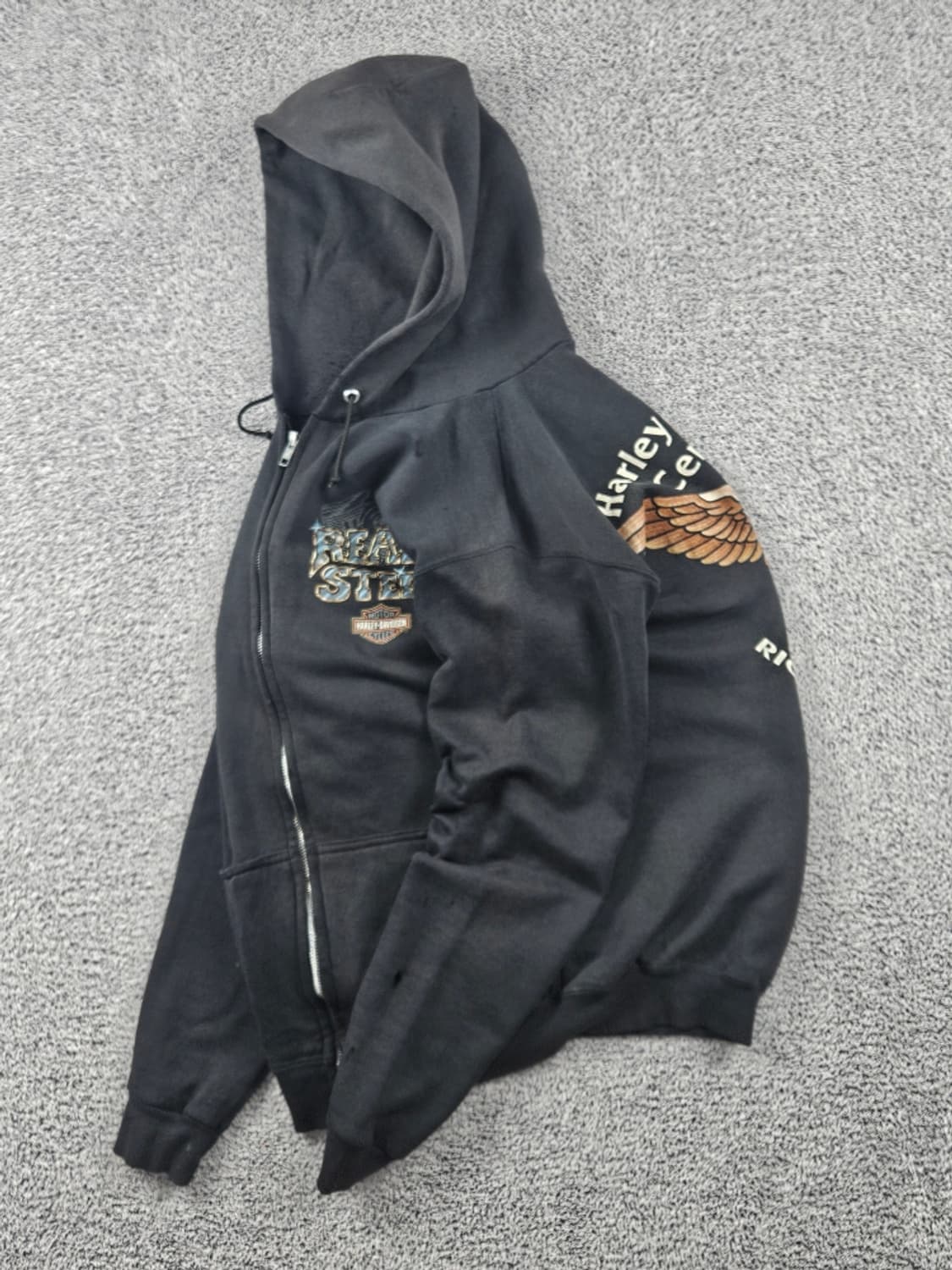 1996 툴텍스 & 할리데이비슨 스웻 후드 집업 ( M ) / 11273 상품이미지4