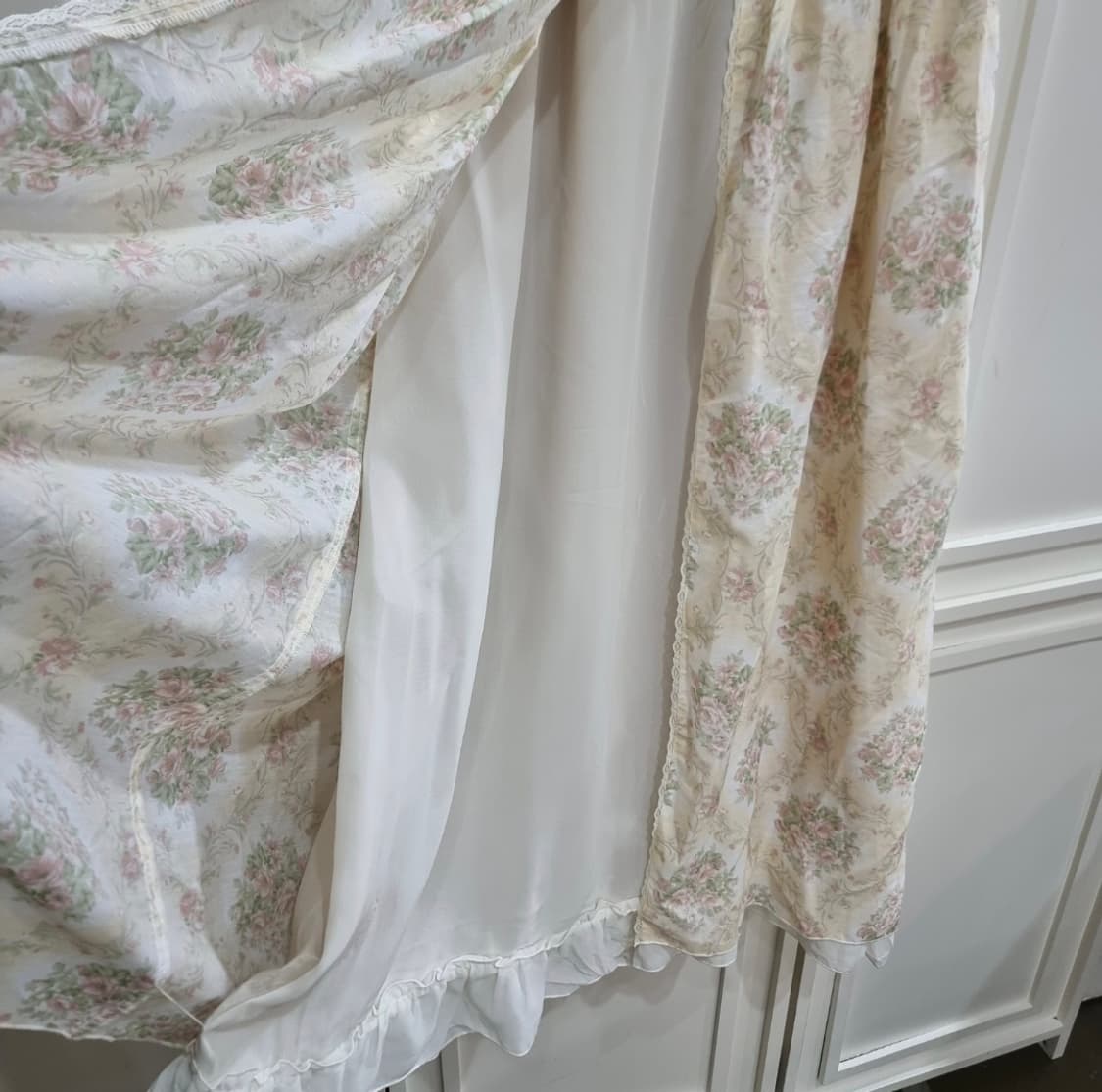 엑시즈팜(axes femme) 플라워 레이스 쉬폰 롱 원피스 상품이미지10