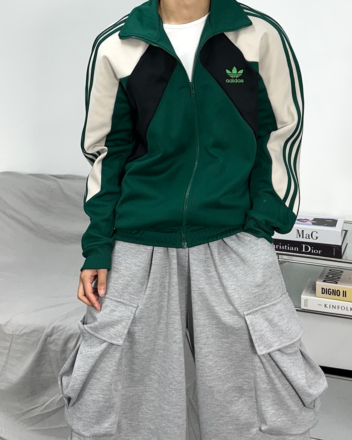 아디다스 파이어버드 헤리티지 그린 트랙탑 져지 100 상품이미지2