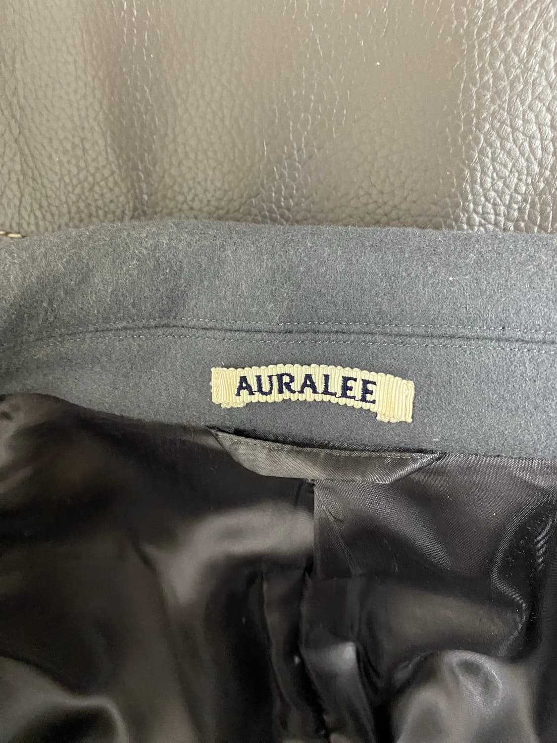 오라리 AURALEE 시티그레이 울 오버코트 상품이미지4