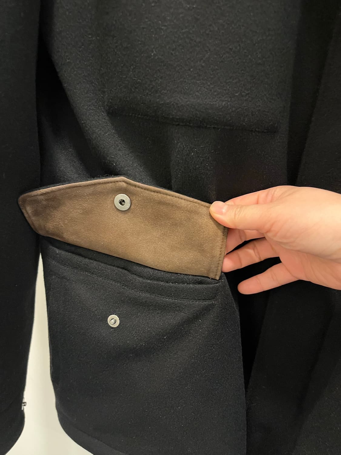 24FW 로로피아나 트레블러 캐시미어 블랙 48사이즈 상품이미지6