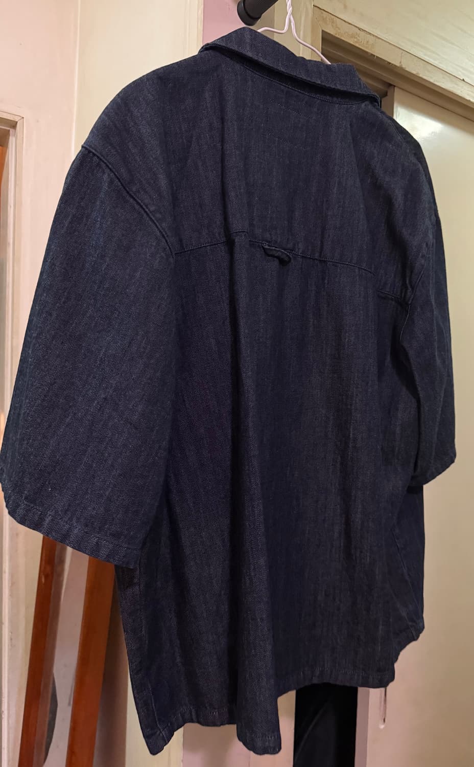 ZARA 자라 데님 릴랙스핏 반팔 셔츠 1820/320/405/L L 상품이미지2