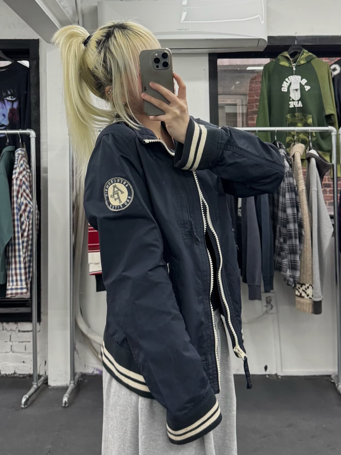 아베크롬비 패치 나일론 자켓 상품이미지1