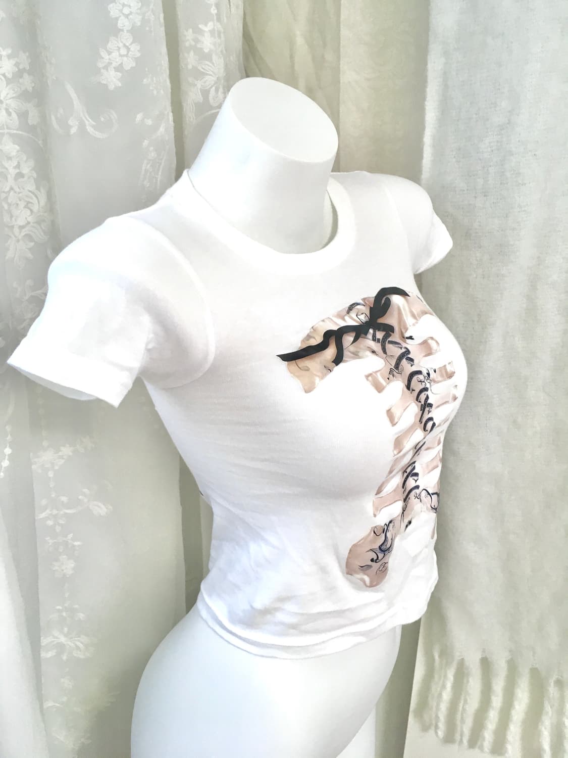 tensishop 프린팅 슬림 반팔탑  상품이미지5