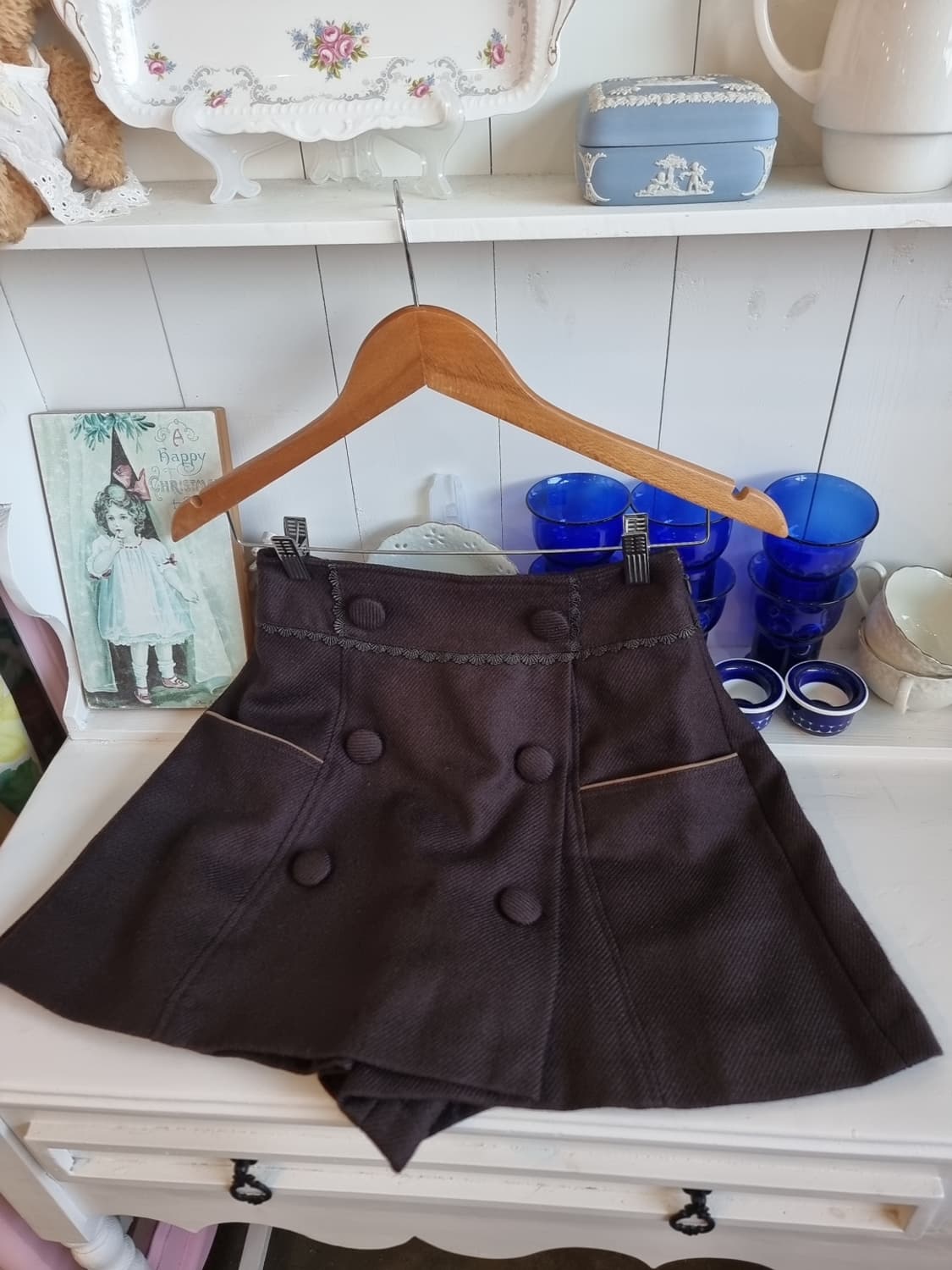 초코 브라운 치마바지 상품이미지2