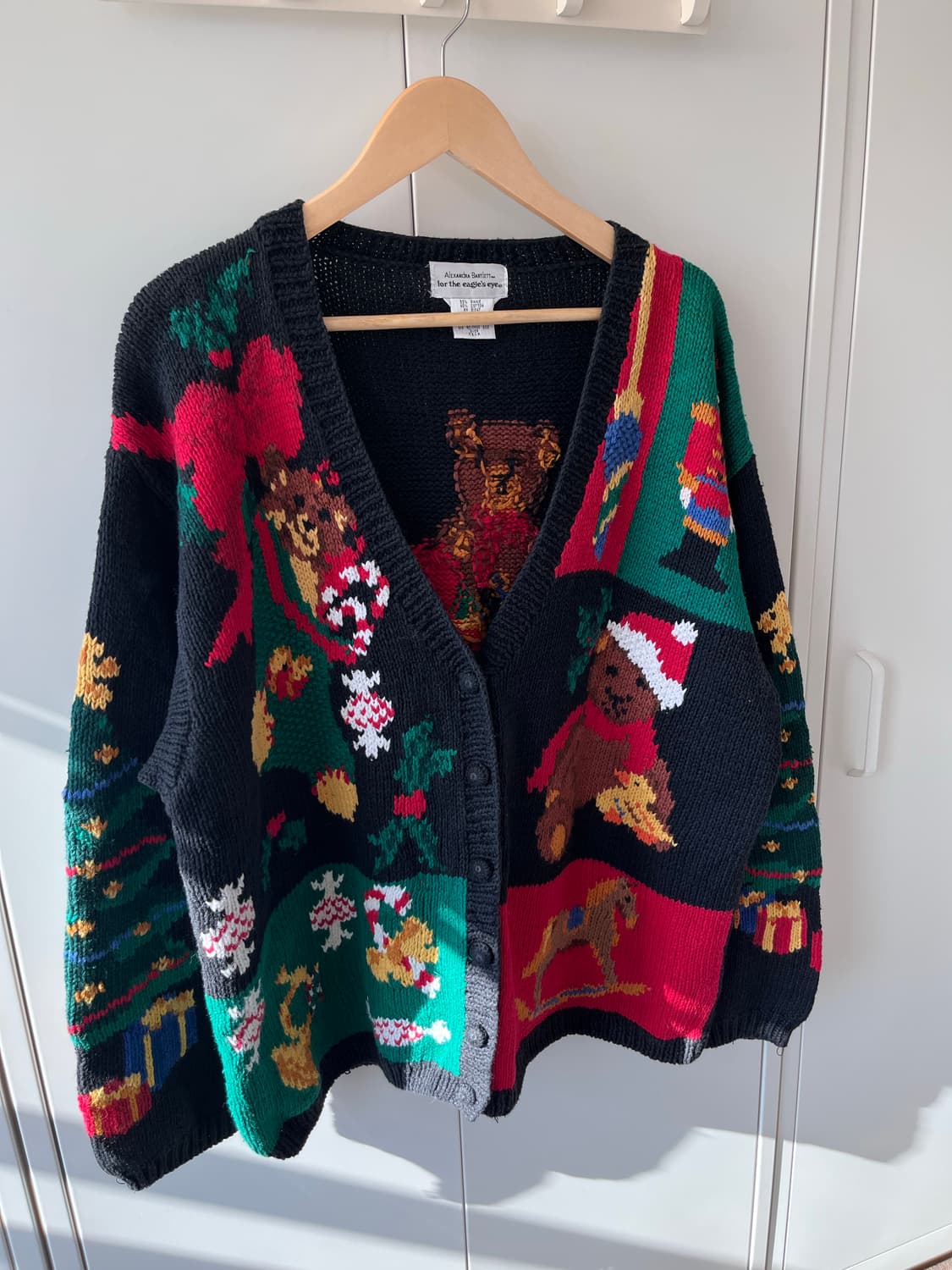 For the eagles eye 크리스마스 곰인형 니트 가디건  상품이미지6