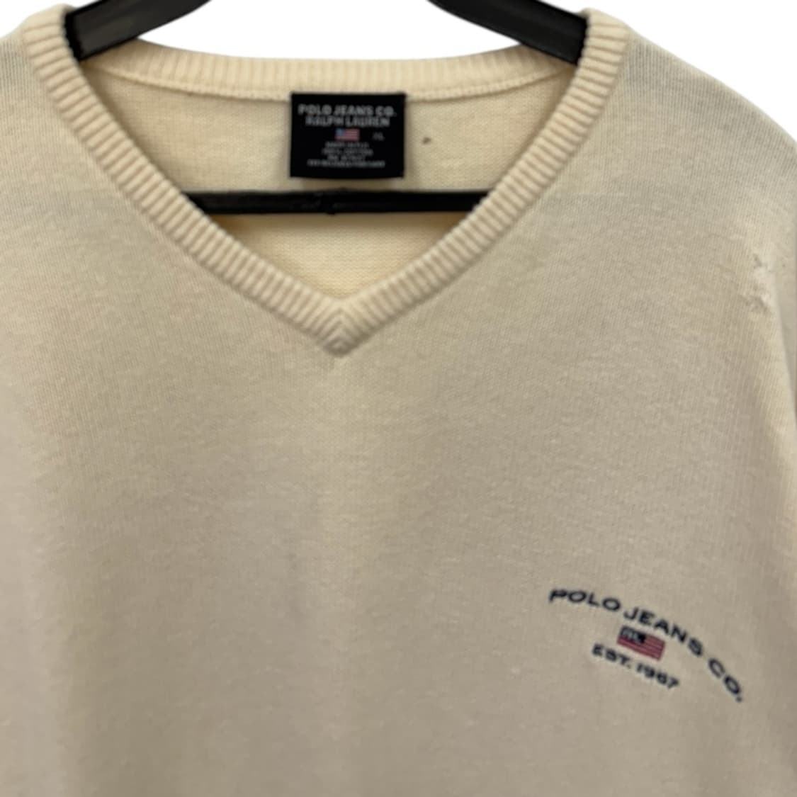 폴로스포츠  v넥 울 니트 상품이미지3