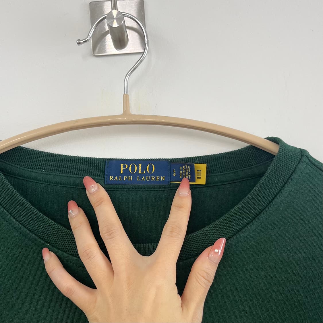 폴로 랄프로렌 신형 자수 포니 딥그린 맨투맨 상품이미지5