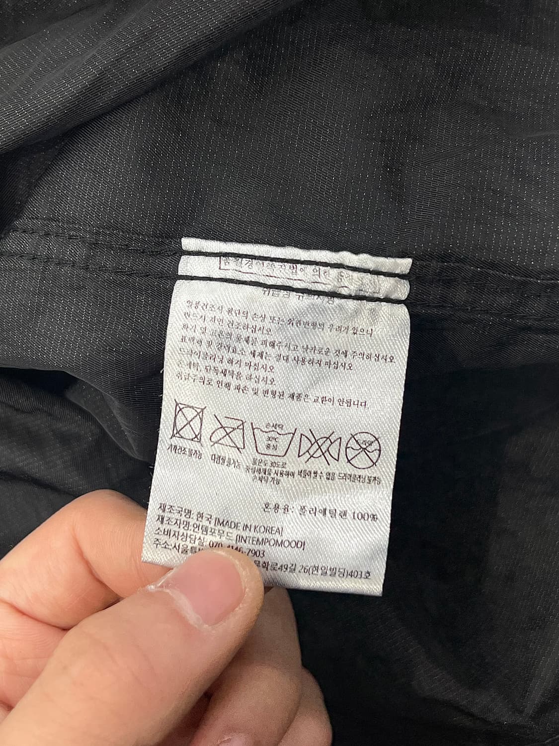 인템포무드 블랙 링클 디포머 아웃핏 셔츠 상품이미지9