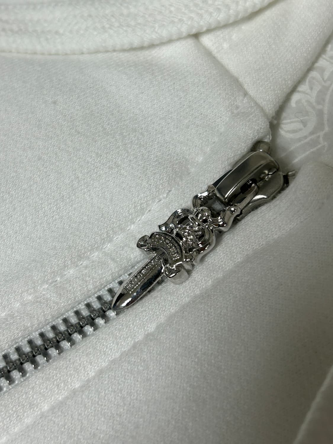 크롬하츠 1988 버티컬 후드집업 블루 화이트 상품이미지6