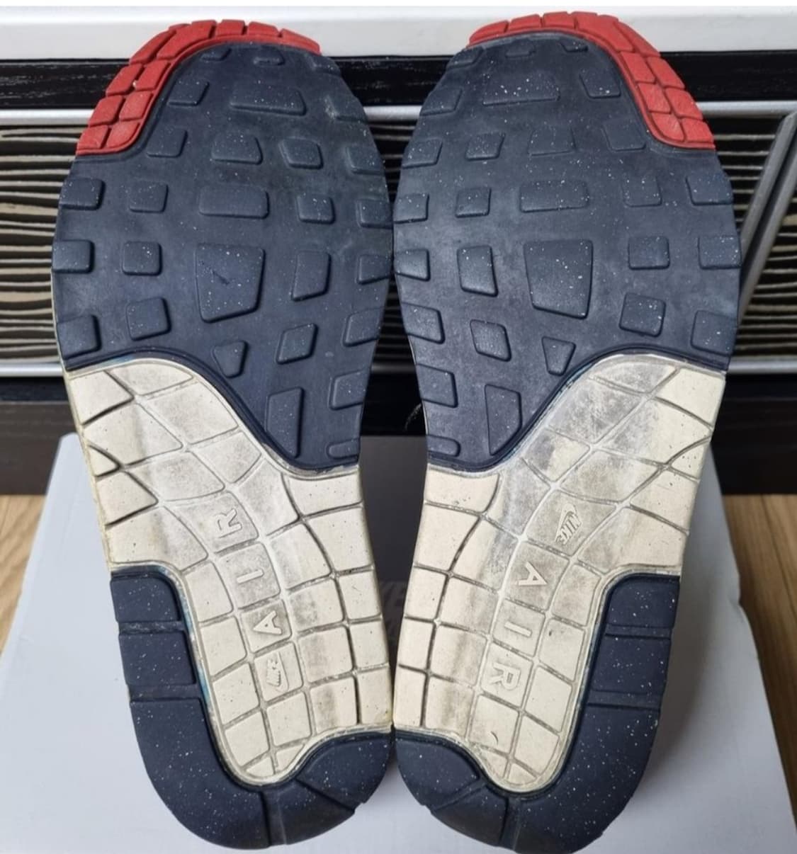 nike 나이키 에어맥스1 미드나잇 네이비 흰남빨 상품이미지7
