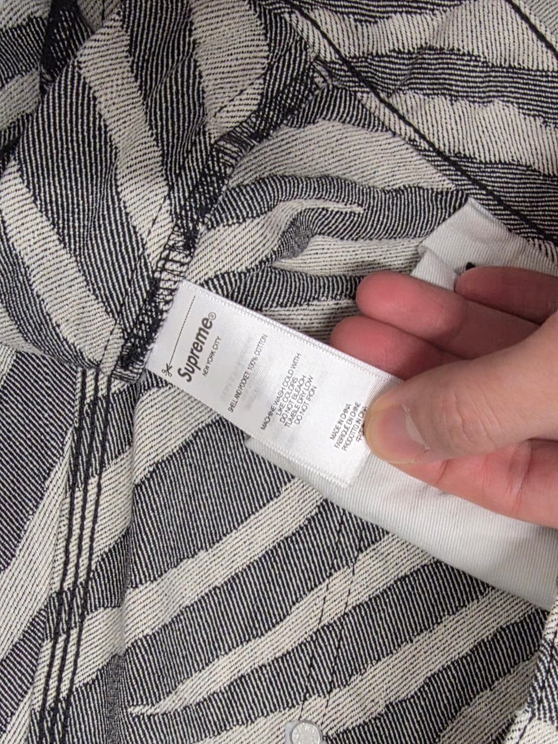 슈프림 더블 니 페인터 팬츠 지브라 - 24SS 상품이미지4