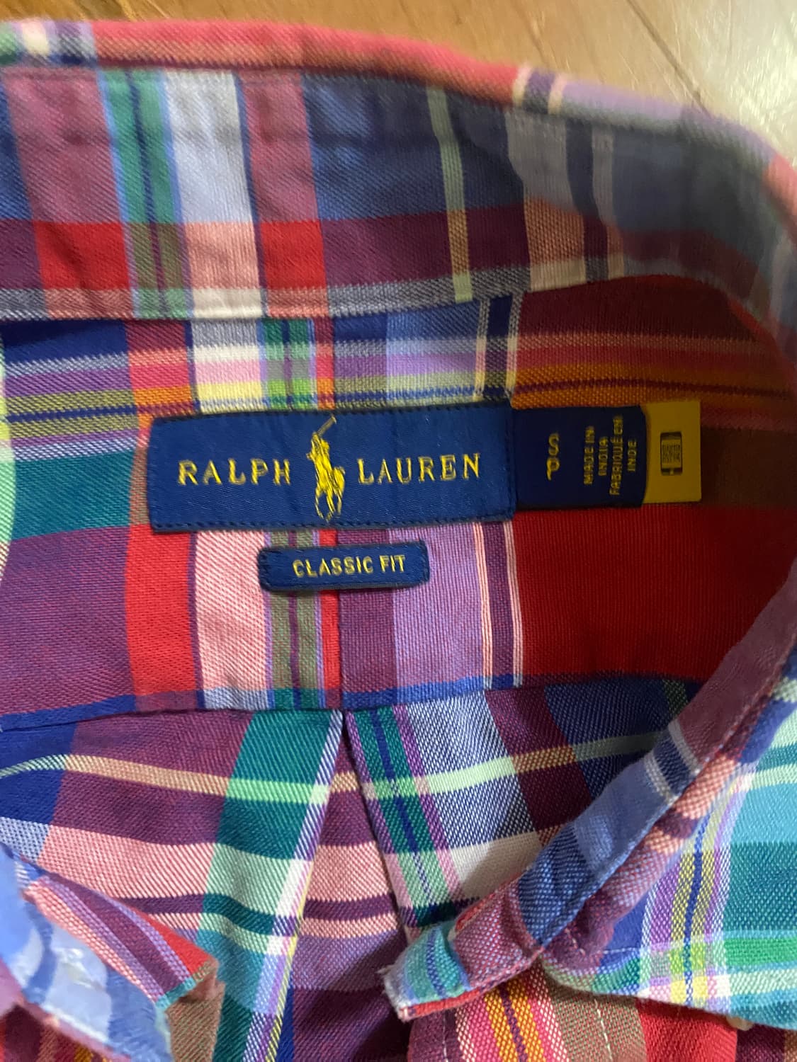 랄프로렌 클래식핏 체크 셔츠 S (100~105) 상품이미지2