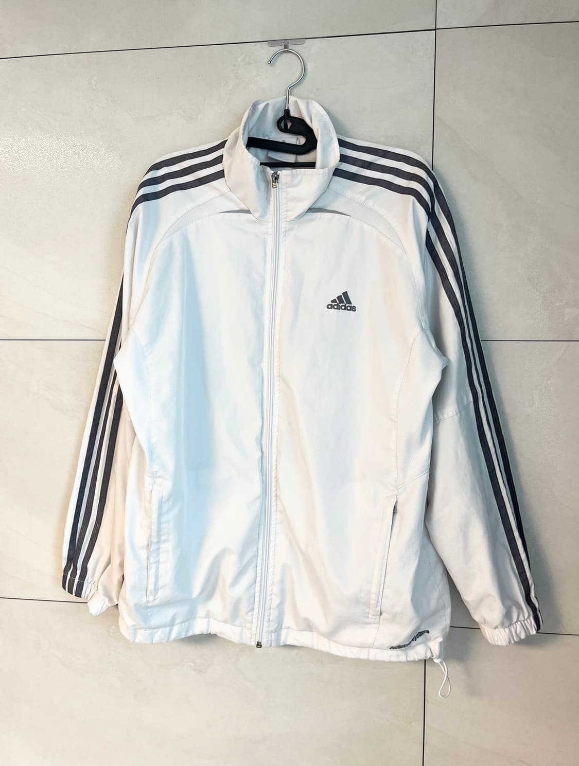 아디다스 화이트,실버 라인 바람막이 [95] 상품이미지3