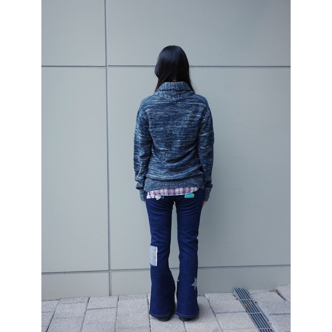 빈티지 네이비 가디건 상품이미지3