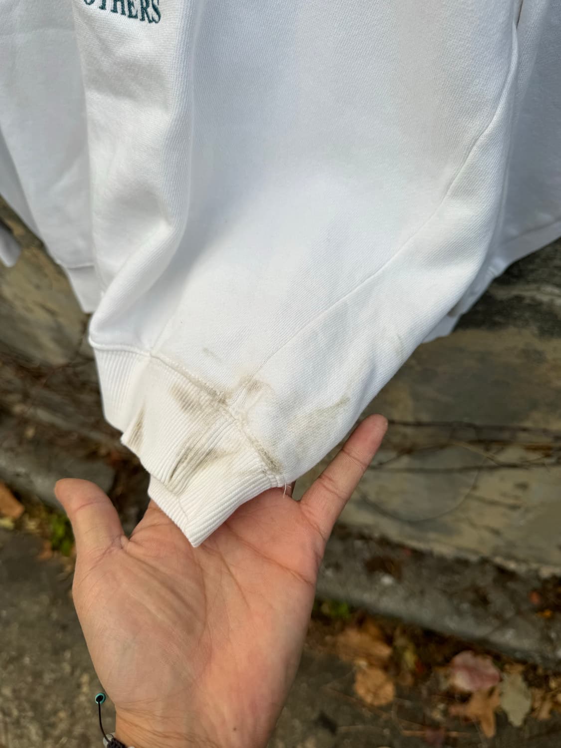 90s 루니툰즈 taz 골프 빈티지 자수 스웻 셔츠 맨투맨 화이트 상품이미지5