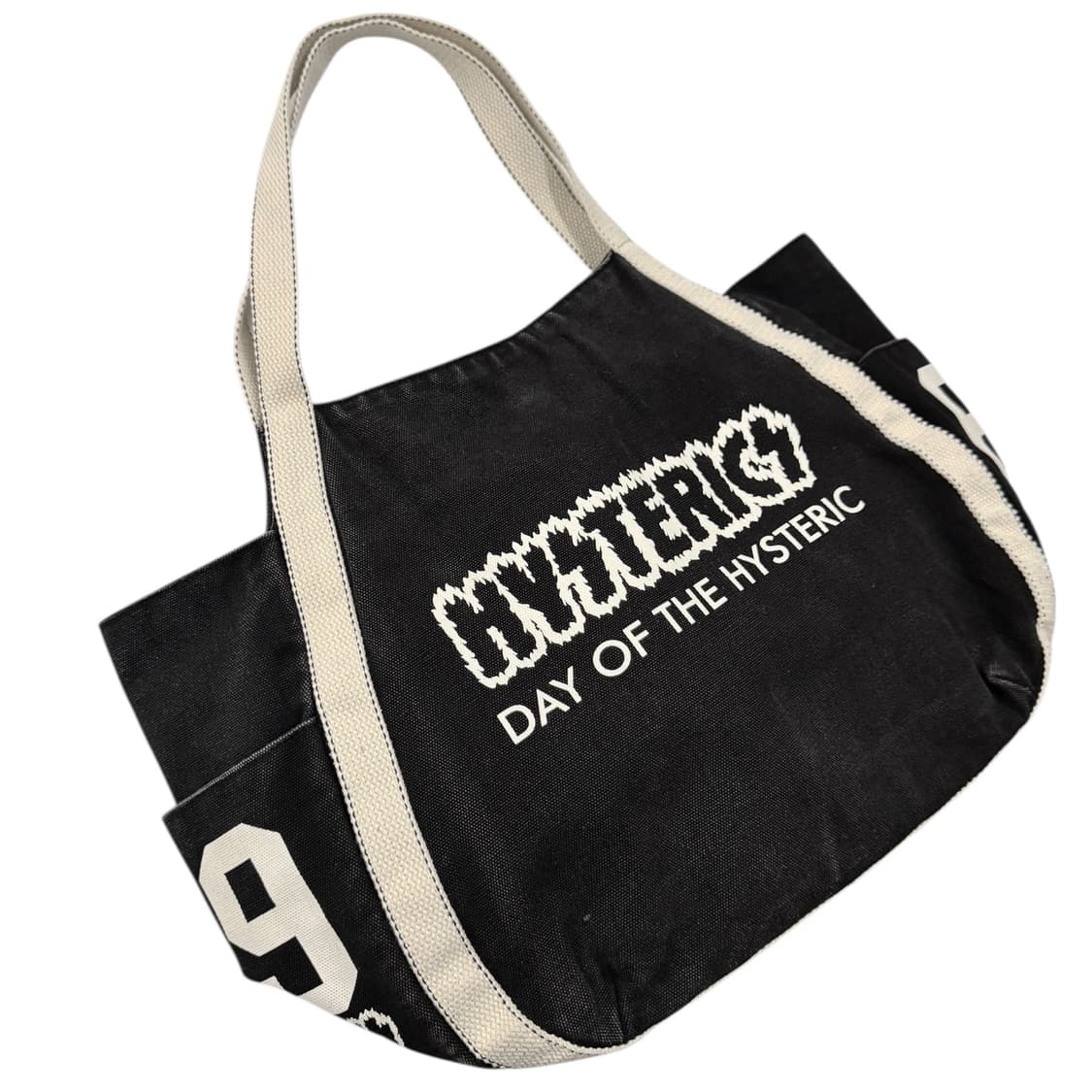 히스테릭글래머 캔버스 숄더백 블랙 상품이미지5