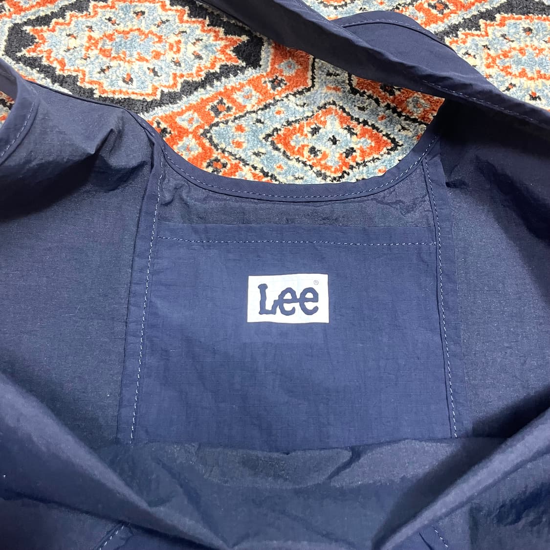 리 LEE 트위치 로고 경량 패커블백 네이비 상품이미지2