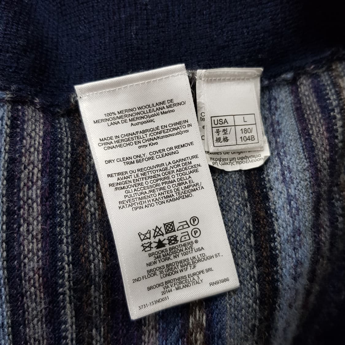 브룩스브라더스 메리노울 니트 조끼 L사이즈 상품이미지4