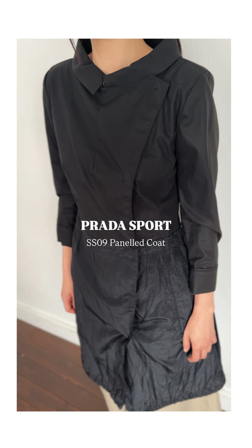 09SS Prada Sport Panelled Coat 상품이미지1