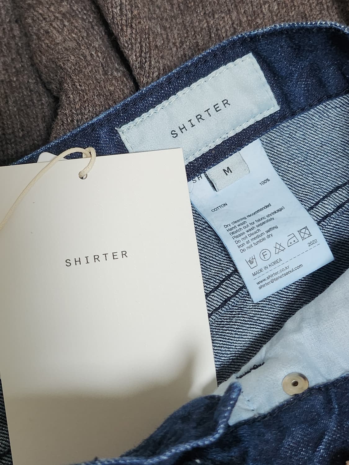 [M] 셔터 퍼스트 데님 다크 블루 상품이미지3