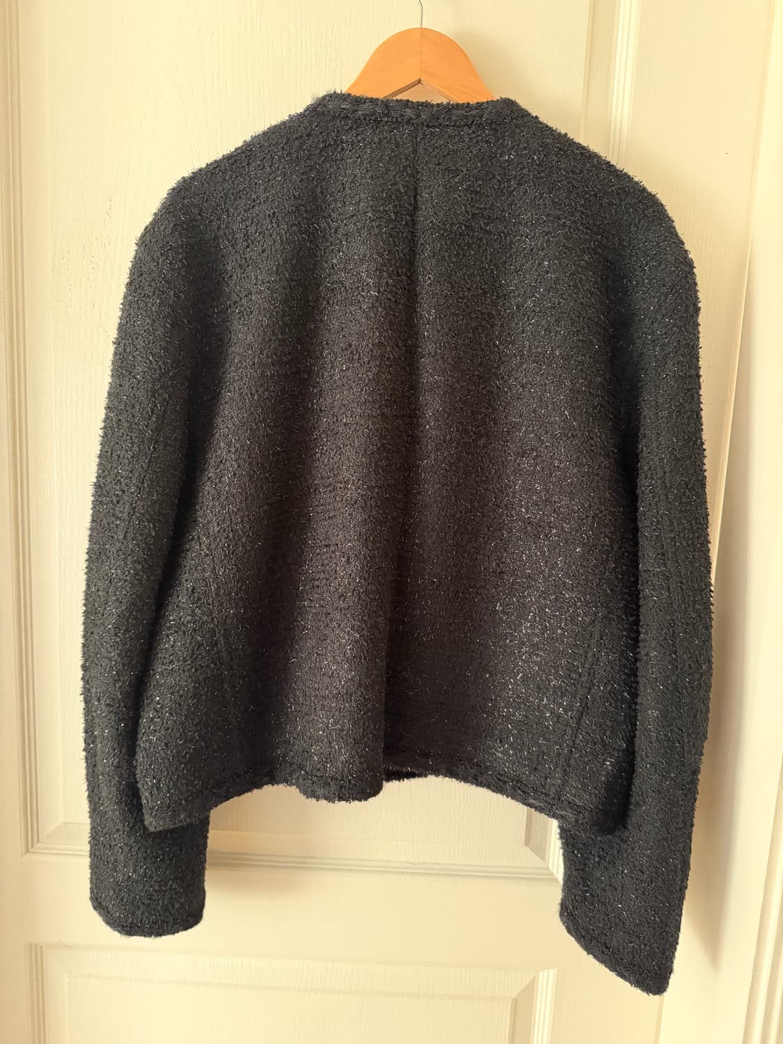 엘무드 lmoom 남성 셀러브리티 트위드 자켓 블랙 상품이미지4