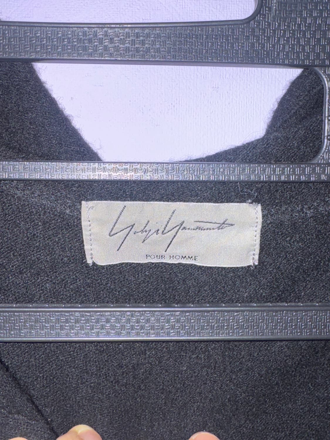 요지 야마모토 스카프 니트 블랙 상품이미지7