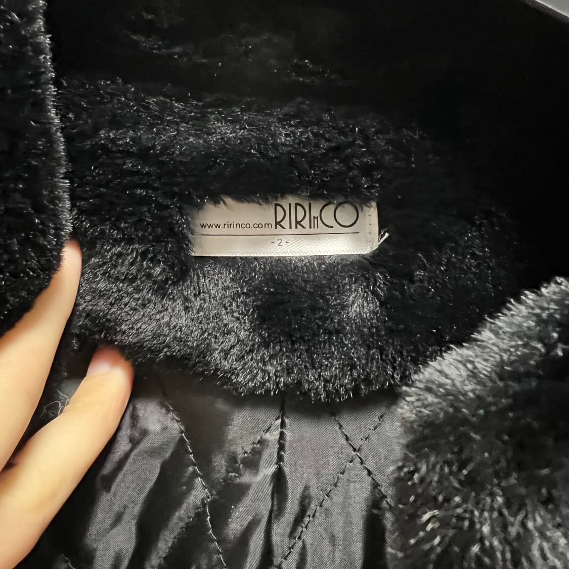 밍크 털 퍼자켓 블랙 상품이미지3