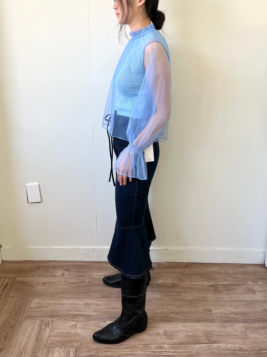 FRIFUL 시스루 블라우스 상품이미지9