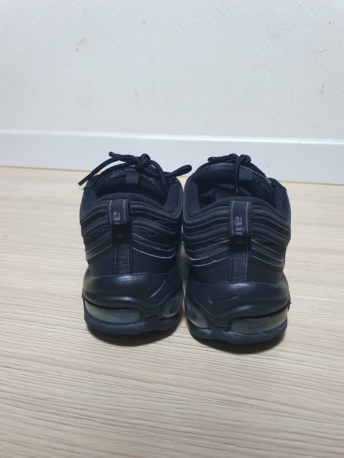 나이키 에어맥스 97 올블랙 운동화 265 상품이미지5