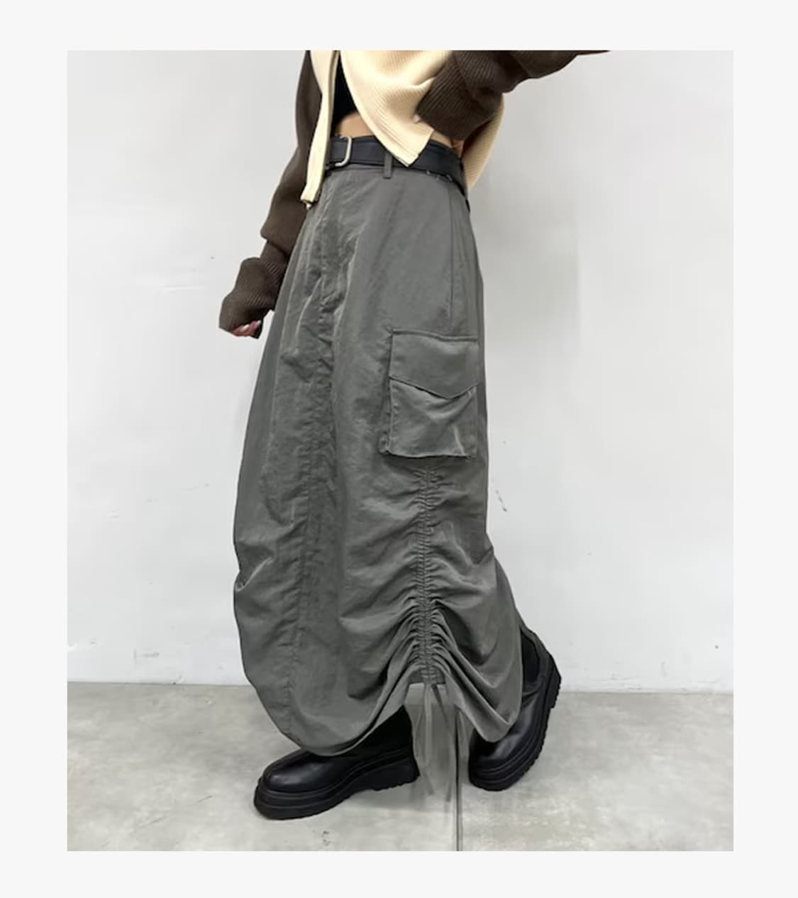 WHO’S WHO GALLERY - SHIRRING CARGO SKIRT 상품이미지3