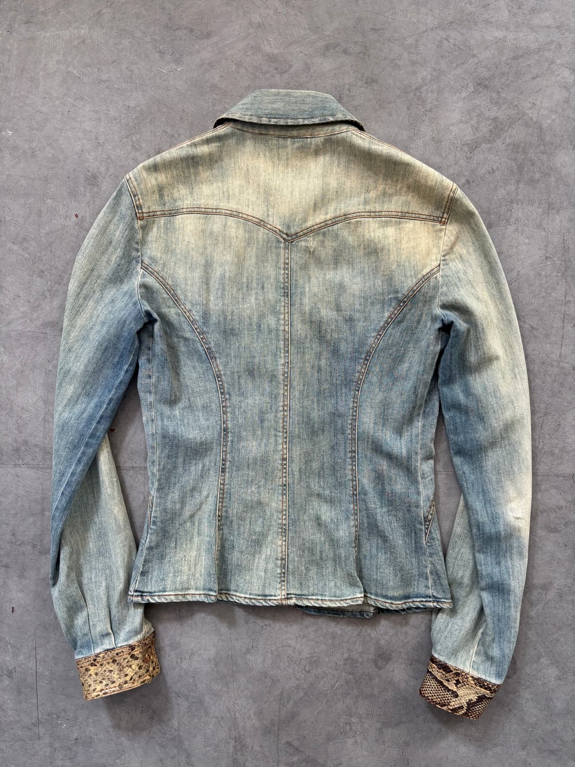 D&G 돌체앤가바나 파이톤 데님 웨스턴 셔츠 상품이미지8