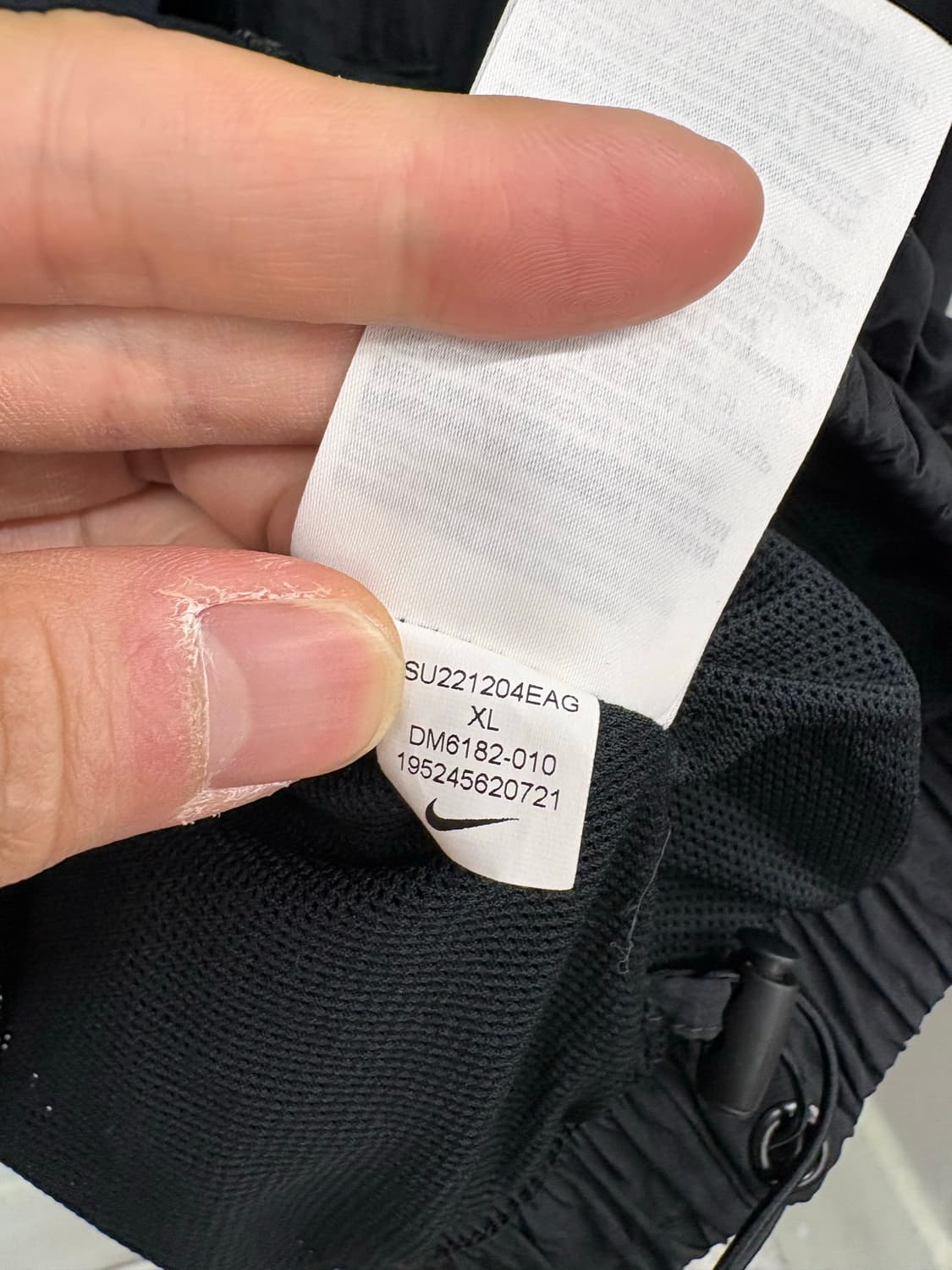 나이키 스우시 우븐 바람막이 블랙 상품이미지7