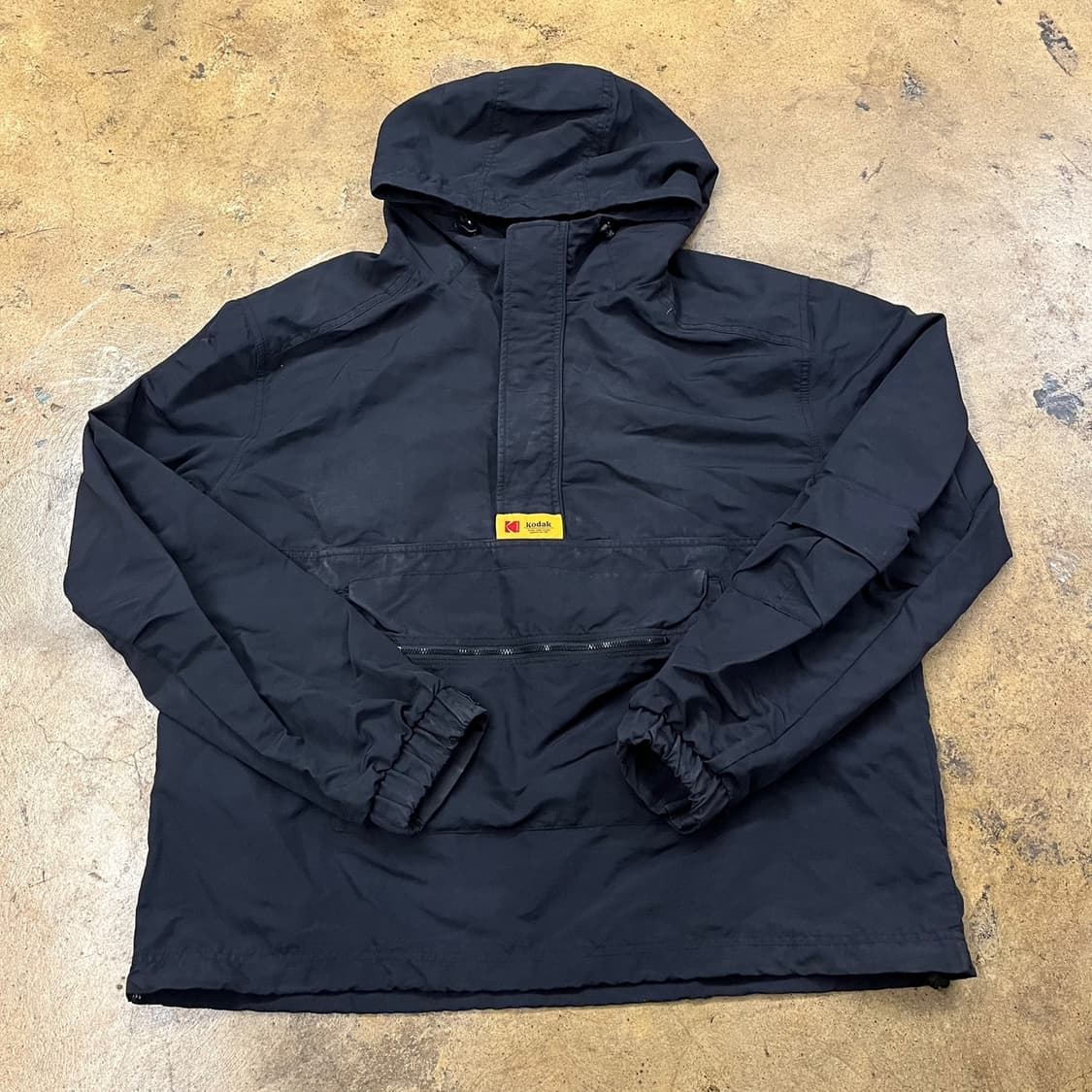 [정품/L] 코닥 아노락 후드 바람막이 반집업 블랙 점퍼 b15 상품이미지2